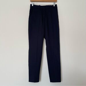 h&m navy blue slim straight dress pants